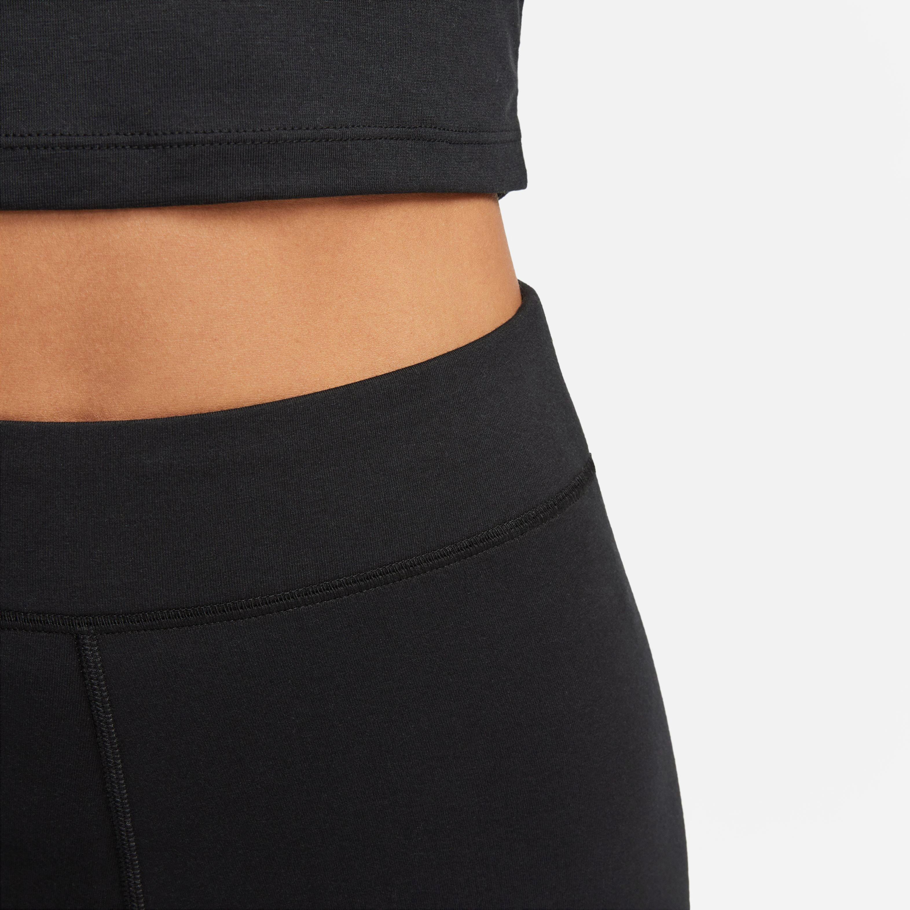 Nike Women's High-Waisted Graphic Leggings - Black - BLACK
